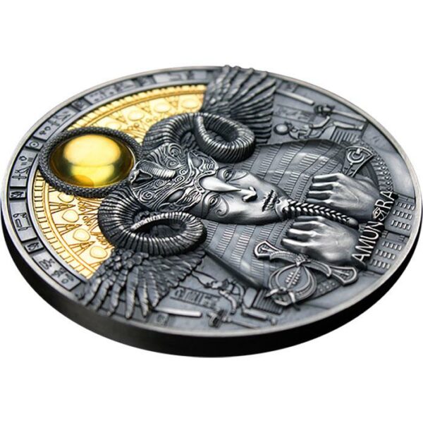 Niue Amun-Ra Divine Faces of the Sun Silver Coin