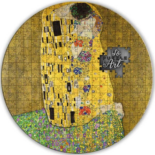 2020 Cameroon 3 Ounce Gustav Klimt - The Kiss Puzzle Art Silver Coin