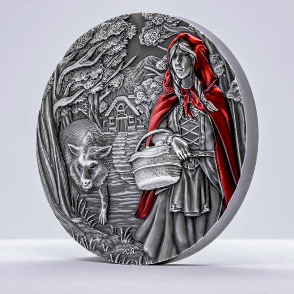 Cook Islands Little Red Riding Hood Ultra High Relief Silver Coin