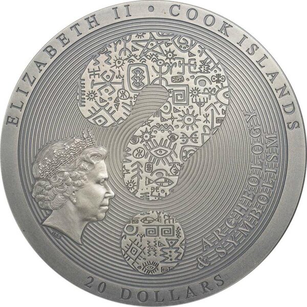 2020 Cook Islands 3 Ounce Dendera Zodiac High Relief Silver Coin