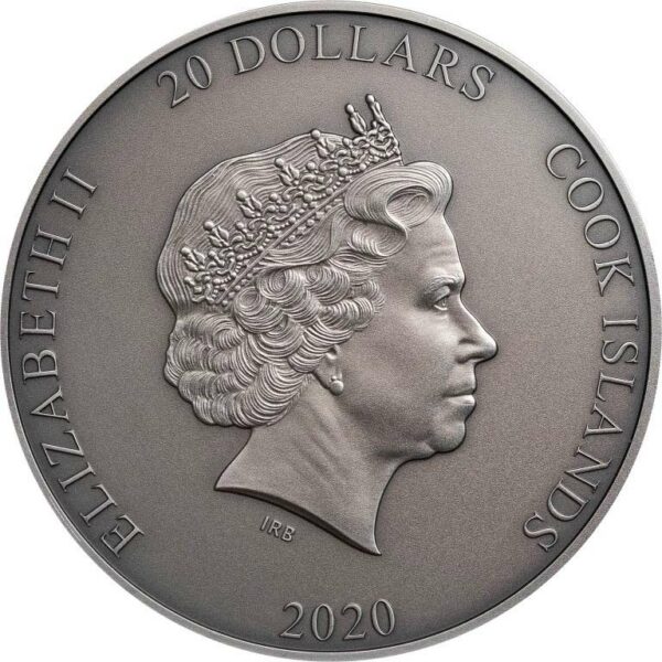 2020 Cook Islands 3 Ounce Titan Promethius Ultra High Relief Silver Coin