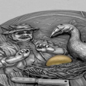 2020 The Goose that Laid the Golden Eggs Antique Finish Silver Coin