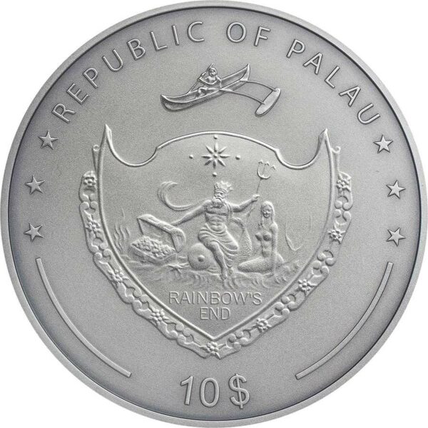 2020 Palau 2 Ounce The Goose that Laid the Golden Eggs Silver Coin
