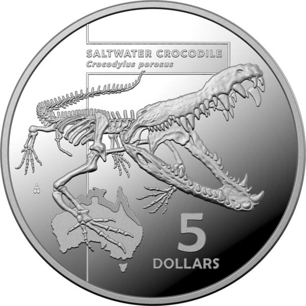 2020 Australia 1 Ounce Inside Australia's Most Dangerous - Saltwater Crocodile Silver Proof Coin