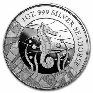 2018 Samoa 1 Ounce Seahorse .999 BU Silver Coin