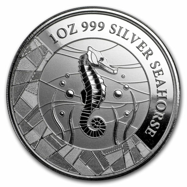 2018 Samoa 1 Ounce Seahorse .999 Reverse Proof Silver Coin
