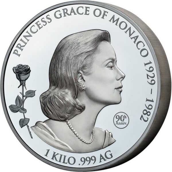 2019 Samoa 1 Kilogram Grace Kelly Shadow Minting Commemorative Silver Coin