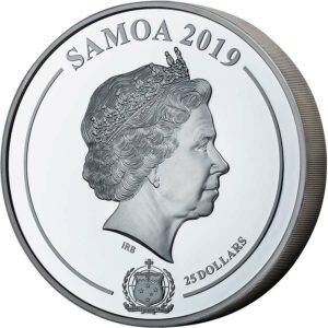 2019 Samoa 1 Kilogram Grace Kelly Shadow Minting Silver Coin