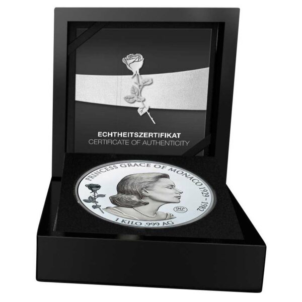 2019 Samoa 1 Kilo Grace Kelly of Monaco Commemorative Silver Coin