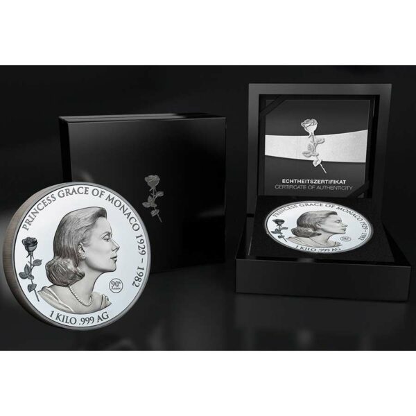 Samoa 1 Kilo Grace Kelly Shadow Minting Silver Coin