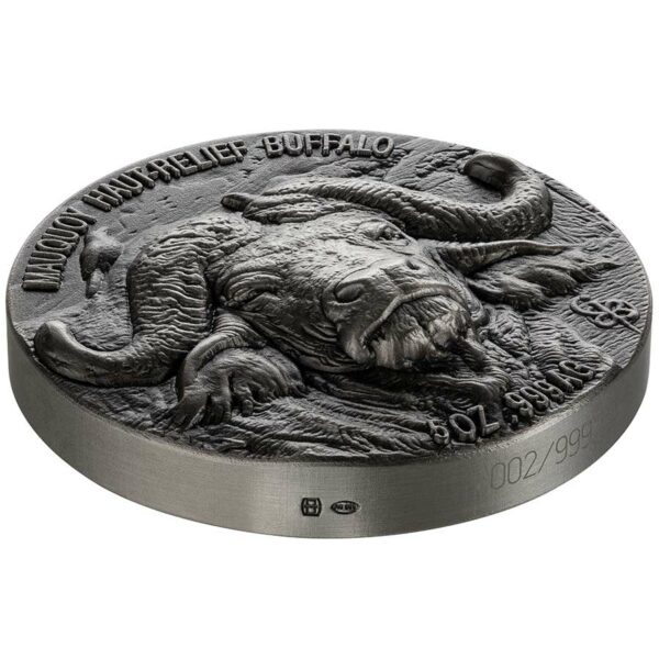 2020 Ivory Coast Water Buffalo Mauquoy Silver Coin