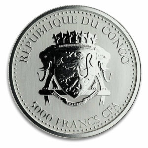 2020 Congo 1 Ounce Silverback Gorilla Silver Coin