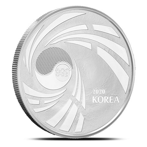 2020 Korea 1 Ounce Taekwondo Silver Medal