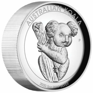 2020 Australia 5 Ounce Koala High Relief Silver Proof Coin