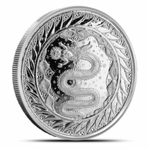 2020 Samoa 1 Ounce Serpent of Milan BU .999 Silver Coin