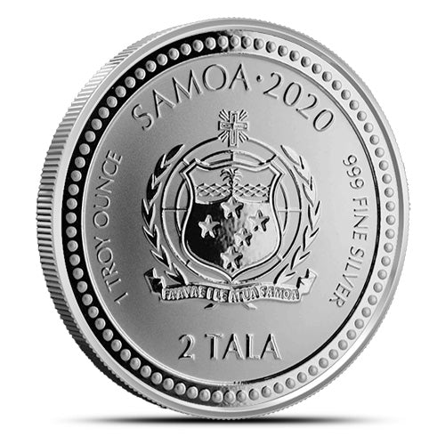 2020 Samoa 1 Ounce Serpent of Milan BU Silver Coin