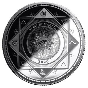 2020 Tokelau 1 Ounce Vivat Humanitas Brilliant Uncirculated Silver Coin