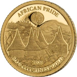 2020 African Pride 7 X 1/2 Gram Cradle of Humankind Gold Coin 2