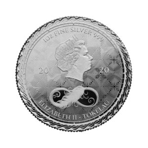 2020 Tokelau 1 Ounce Chronos Proof Like Silver Coin