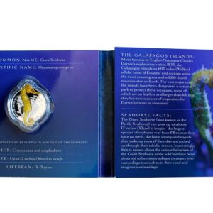 2020 Giants of the Galapagos Seahorse Reverse Proof Silver Coin