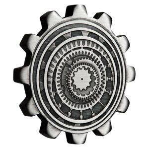 2020 Tuvalu Industry in Motion Antique Finish Silver Coin