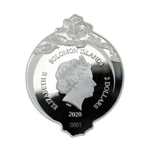 2020 Solomon Islands 1 Ounce Giants of the Galapagos Seahorse Silver Proof Coin