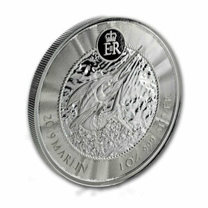Cayman Islands Marlin BU Silver Coin