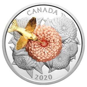 2020 Canada The Hummingbird & the Bloom Silver Proof Coin