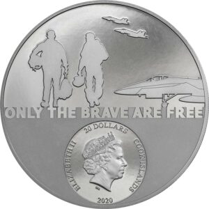 2020 Cook Islands 3 Ounce Real Heroes - Fighter Pilot Silver Proof Coin