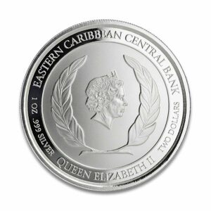 2020 Dominica 1 Ounce Hummingbird EC8 BU Silver Coin