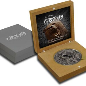 2020 Predators Grizzly High Relief Silver Coin