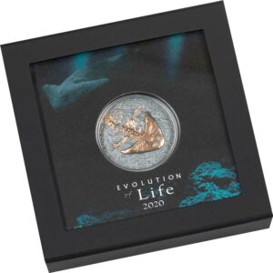 2020 Mongolia 1 Ounce Evolution of Life Diplocaulus Silver Coin