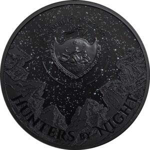 2020 Palau 2 Ounce Hunters by Night Black Panther Ultra High Relief Silver Coin