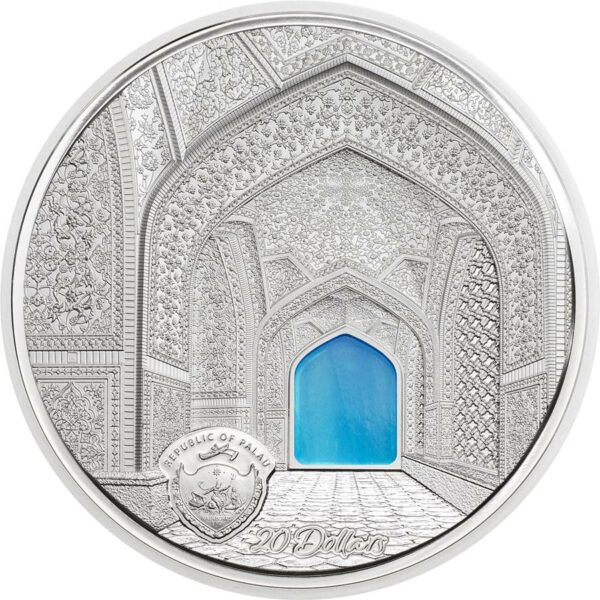 2020 Palau 3 Ounce Tiffany Art Isfahan Silver Proof Coin