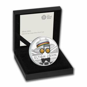 2020 Great Britain 1 Ounce Music Legends - Elton John Silver Proof Coin