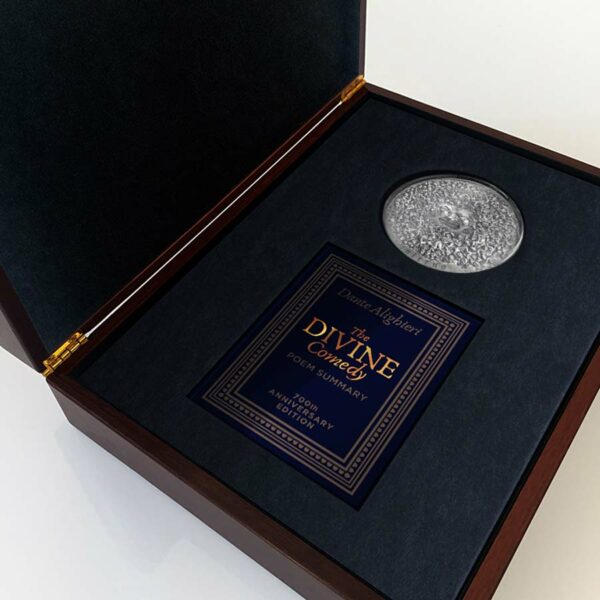 2020 Divine Comedy Dante's Inferno High Relief Antique Finish Silver Coin
