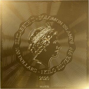 2020 Solomon Islands 1 Kilogram Giants of Art Klimt - Adele Bloch Bauer Proof Like Silver Coin
