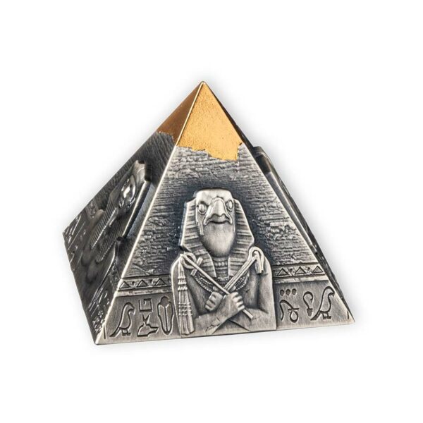 2021 Djibouti 5 Ounce Khafre Pyramid of Giza 3D Shaped Silver Coin