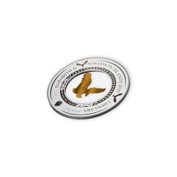 2021 Solomon Islands 2 Ounce 35th Ann Gold Eagle Silver Coin