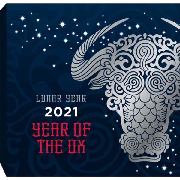 2021 Ghana Lunar Year of the Ox Silver Proof Coin
