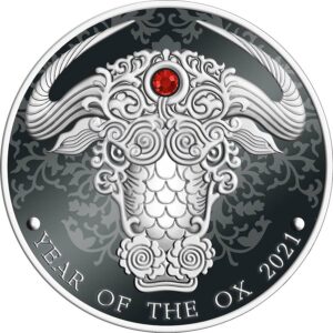 2021 Ghana 1/2 Ounce Year of the Ox Silver Proof Coin