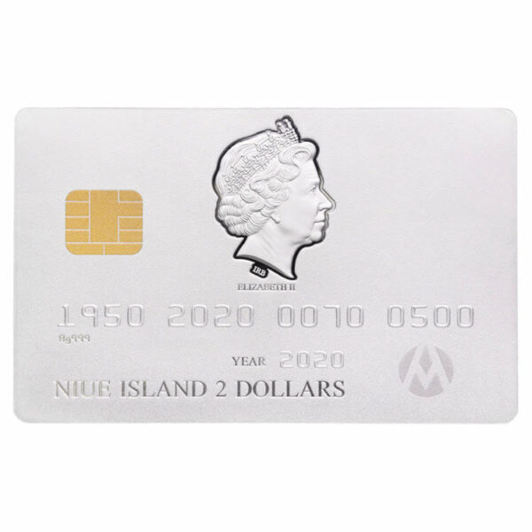 2020 Niue 1.5 Ounce Matte Finish Credit Card Silver Coin