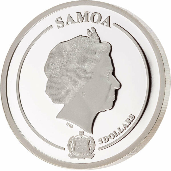 2021 Samoa 1 Ounce Golden Flower Collection Orchid Silver Coin