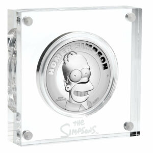 2021 Tuvalu Homer Simpson High Relief Silver Proof Coin