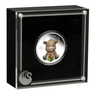 2021 Australian Baby Ox Color Silver Proof Coin
