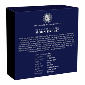 2021 Moon Rabbit Silver Coin