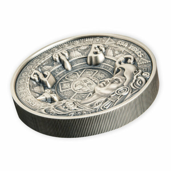 Samoa 1 Kg Aztec Empire Multilayer Ultra High Relief Silver Coin