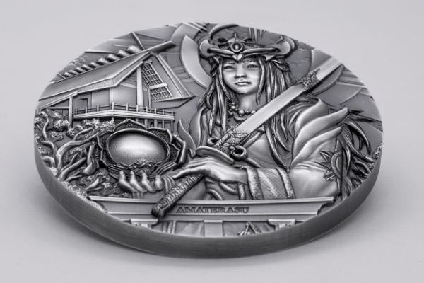 2021 Amaterasu Goddess of the Sun and Universe High Relief Silver Coin