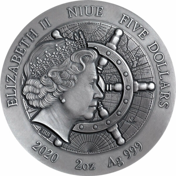 2020 Niue 2 Ounce Titanic Grand Shipwrecks High Relief Silver Coin