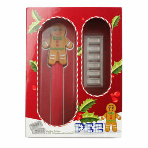 2020 30 Gram PAMP Suisse PEZ Gingerbread Man Candies & Dispenser Silver Wafers
